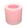 2'li Kalıp Seti, Çilek ve 6cm Düz Silindir Silikon Kalıp K-1256 K-1458, Polyester Taş Tozu Alçı Mum Kalıbı - Görsel 3