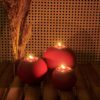 3'lü Yuvarlak Top Tealight Mumluk Silikon Kalıp K-1056A, Taş Tozu Polyester Çimento Alçı Kalıbı - Görsel 3