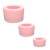 3'lü Yuvarlak Top Tealight Mumluk Silikon Kalıp K-1056A, Taş Tozu Polyester Çimento Alçı Kalıbı - Görsel 2
