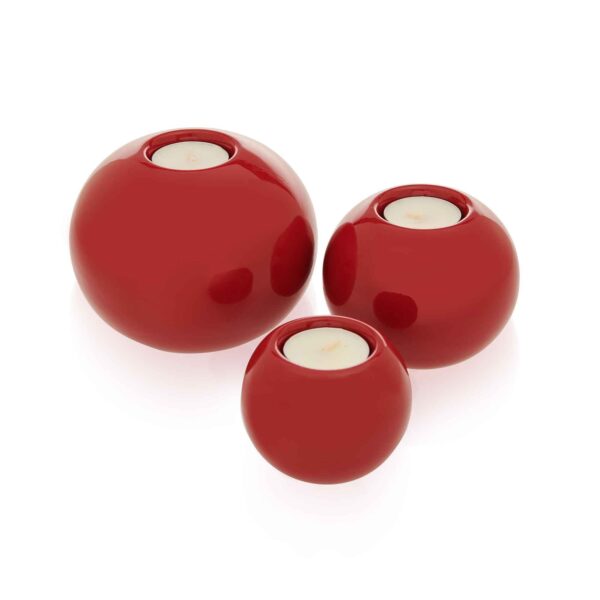 3'lü Yuvarlak Top Tealight Mumluk Silikon Kalıp K-1056A, Taş Tozu Polyester Çimento Alçı Kalıbı