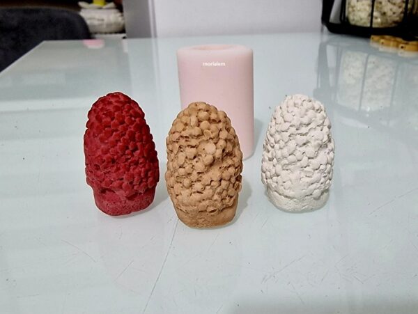 3,2cm Mini Minyatür Mantar Silikon Kalıp K-1462, Taş Tozu Sabun Alçı Mum Kalıbı