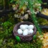 Terrarium Dekoru 3cm Kuş Yuvası Silikon Kalıp K-296, Kokulu Taş Sabun Alçı Mum Kalıbı - Görsel 4