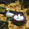 Terrarium Dekoru 3cm Kuş Yuvası Silikon Kalıp K-296, Kokulu Taş Sabun Alçı Mum Kalıbı - Görsel 5