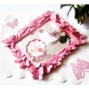 Kelebek Kabartmalı Ortası Açık 24,5cm Çerçeve Silikon Kalıp K-1054, Polyester Taş Tozu Alçı Kalıbı - Görsel 3