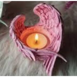 13cm Kanat Tealight Mumluk Silikon Kalıp K-491
