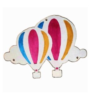 Bulutlu Uçan Balonlar, Balon Askı Silikon Kalıp K-396A, Polyester Taş Tozu Alçı Kalıbı