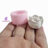 3,3cm Gül Çiçek Tomurcuğu Silikon Kalıp K-1476, Polyester Taş Tozu Sabun Alçı Mum Kalıbı - Görsel 4