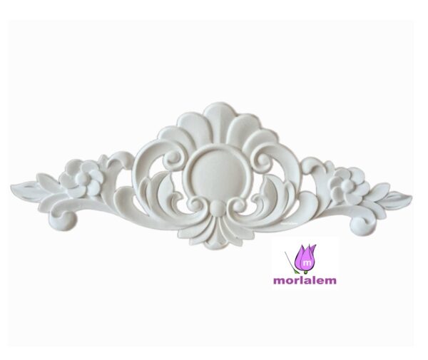 39cm Aplik, Yaprak ve Sarmaşık Silikon Kalıp K-534, Polyester Taş Tozu Alçı Kalıbı