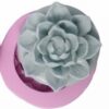 10cm Lotus Çiçeği Kutu Silikon Kalıp K-285, Kokulu Taş Çimento Alçı Mum Kalıbı - Görsel 4