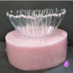 Odun Kabartmalı Saksı Kase Mumluk Silikon Kalıp K-732