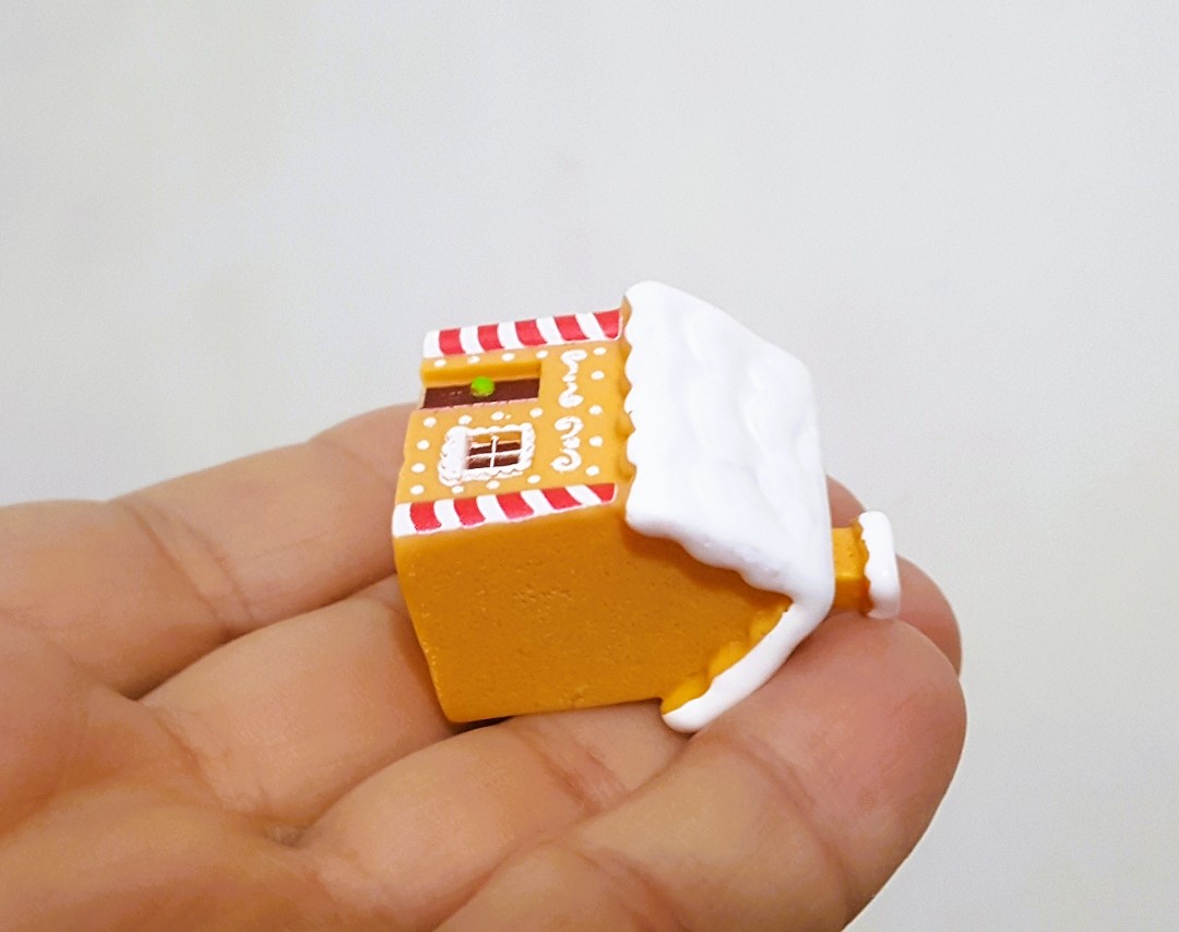 4cm Karlı Mini Ev Kış Evi Silikon Kalıp K-1492, Kokulu Taş Sabun Alçı Mum Kalıbı - Görsel 5