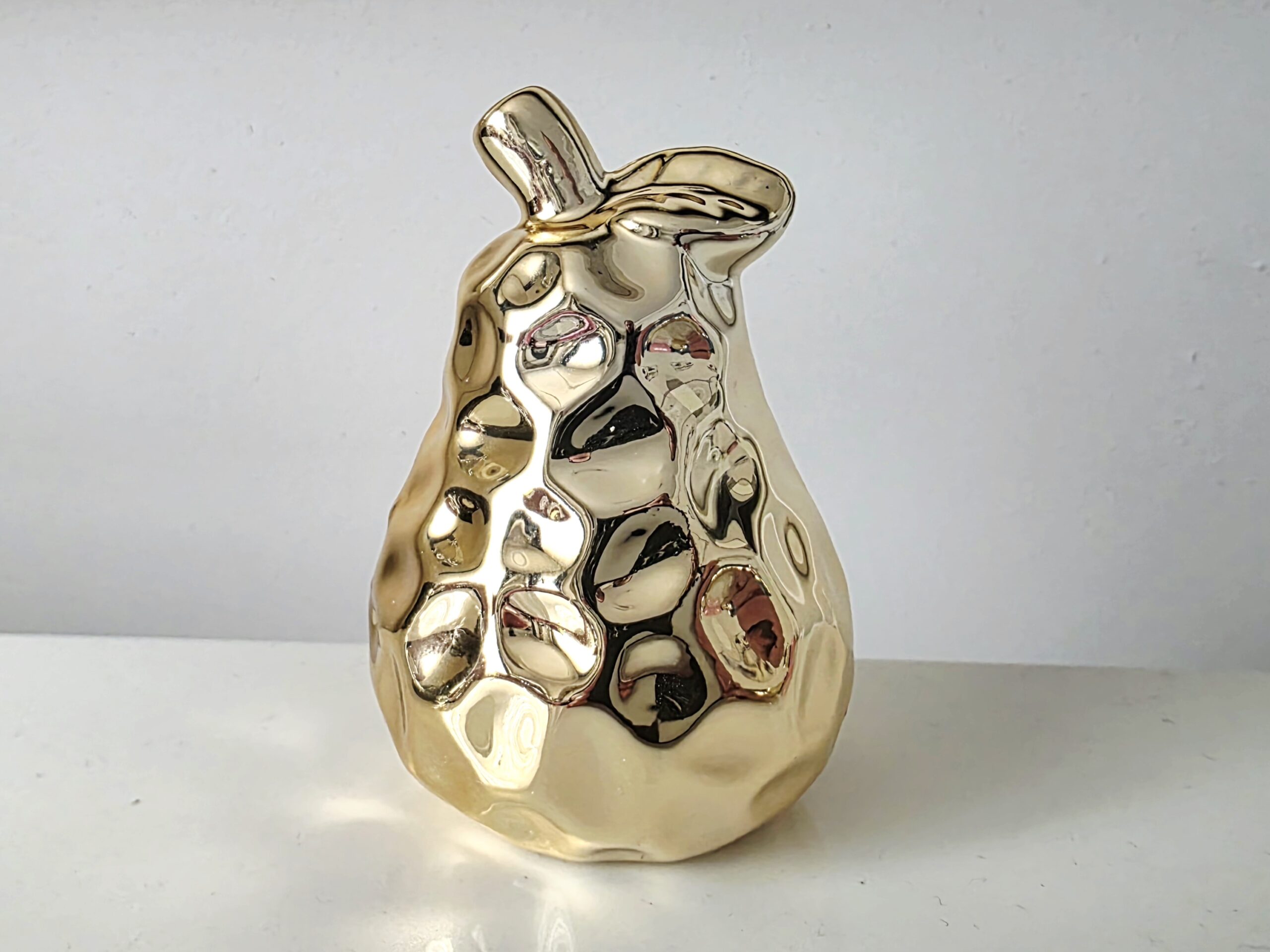 8,2cm Armut, 3 Boyutlu Yüzeyi Dalgalı Meyve Silikon Kalıp K-1511, Taş Tozu Sabun Alçı Mum Kalıbı - Görsel 5