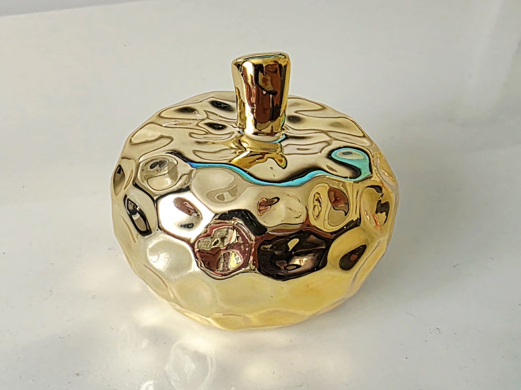 6cm Elma, 3 Boyutlu Yüzeyi Dalgalı Meyve Silikon Kalıp K-1510, Taş Tozu Sabun Alçı Mum Kalıbı - Görsel 4