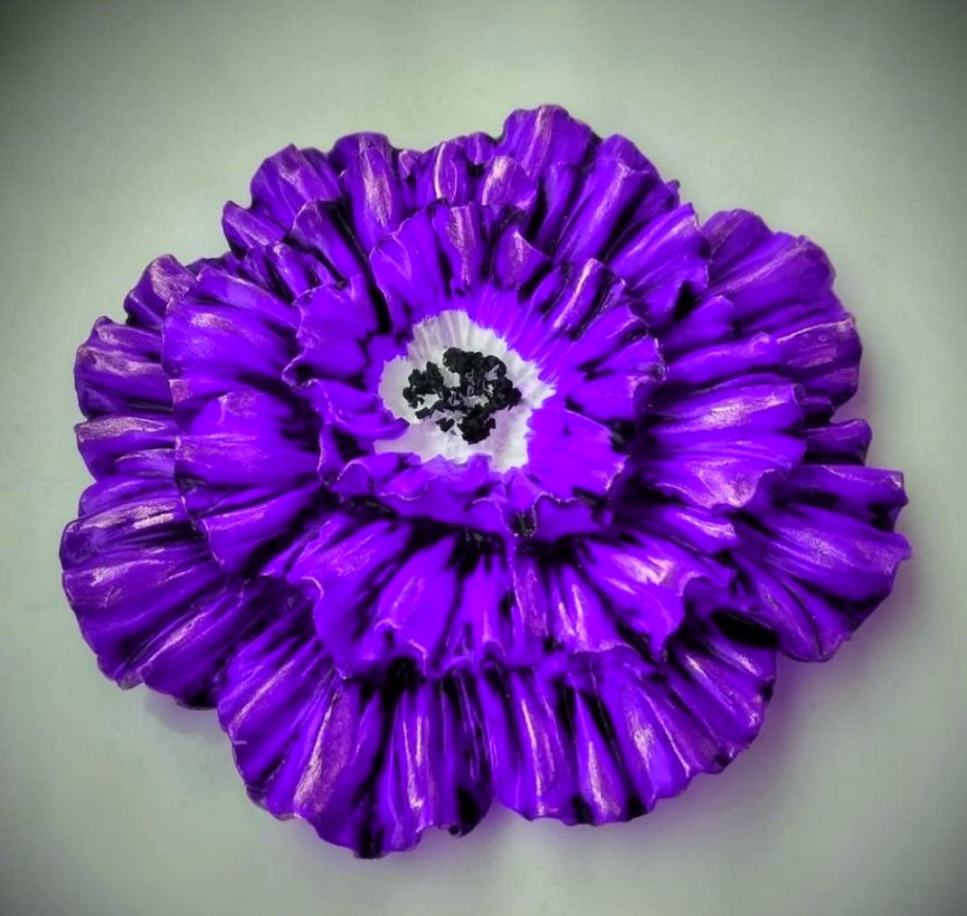 16cm Gül Çiçek Silikon Kalıp K-866, Kokulu Taş Sabun Alçı Mum Kalıbı - Görsel 5