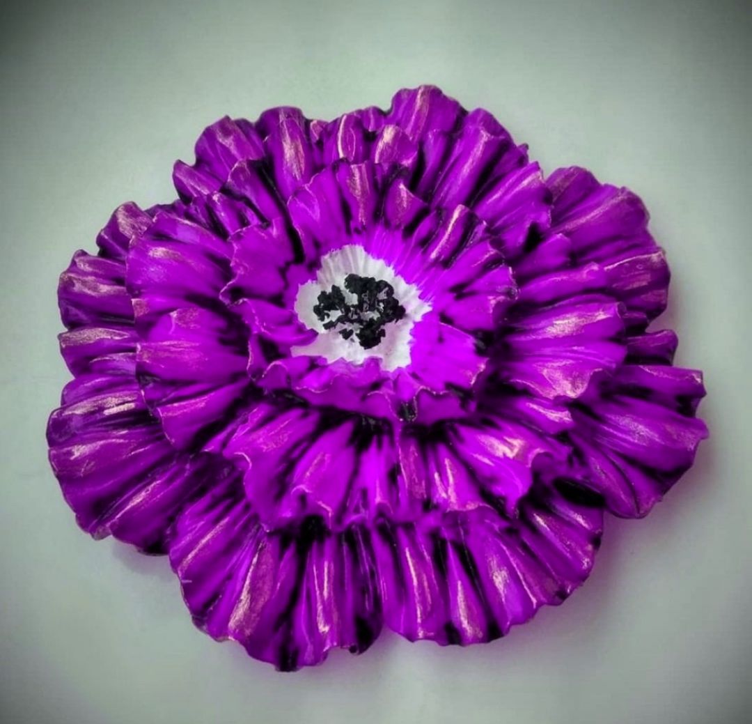 16cm Gül Çiçek Silikon Kalıp K-866, Kokulu Taş Sabun Alçı Mum Kalıbı - Görsel 6