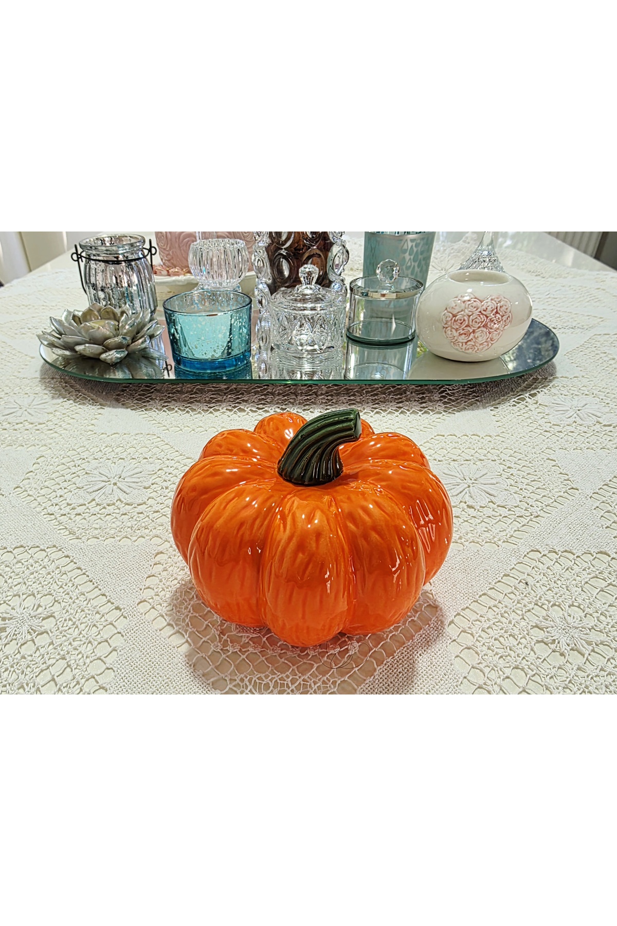 18cm Bal Kabağı Kabak Silikon Kalıp K-1509B, Kokulu Taş Sabun Alçı Mum Kalıbı - Görsel 3