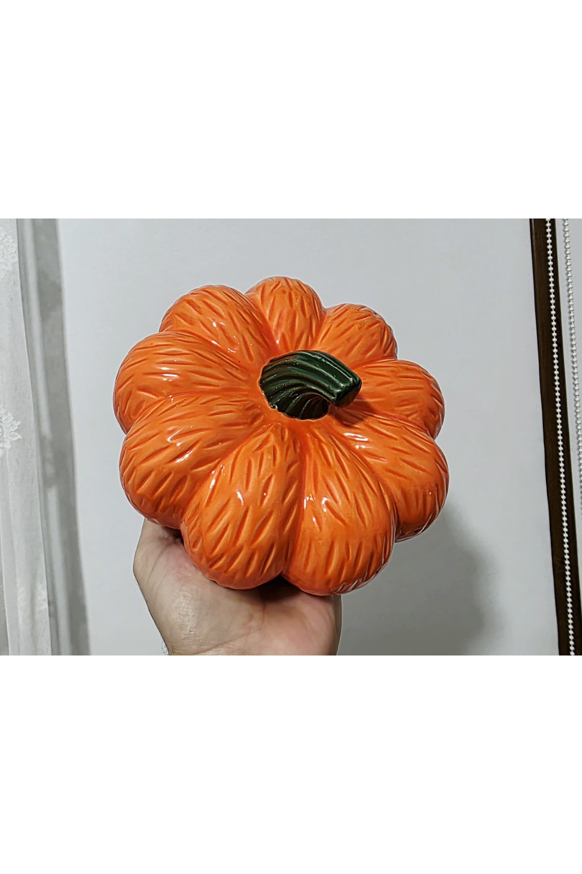 18cm Bal Kabağı Kabak Silikon Kalıp K-1509B, Kokulu Taş Sabun Alçı Mum Kalıbı - Görsel 5