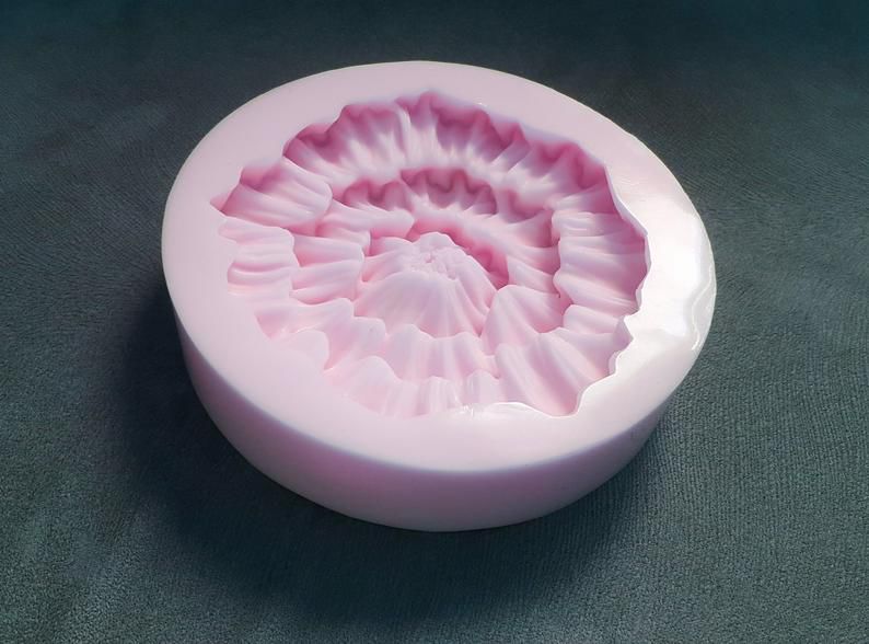 23cm Gül Çiçek Silikon Kalıp K-867, Polyester Kokulu Taş Sabun Alçı Mum Kalıbı - Görsel 2
