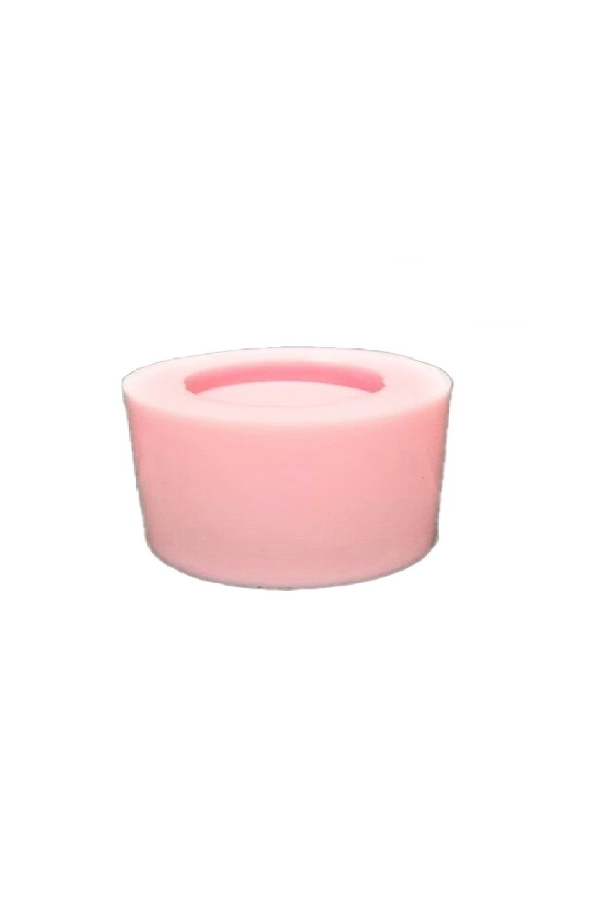 8cm Oluklu Mumluk Sunumluk Saksı Silikon Kalıp K-1562, Taş Tozu Polyester Alçı Kalıbı - Görsel 2