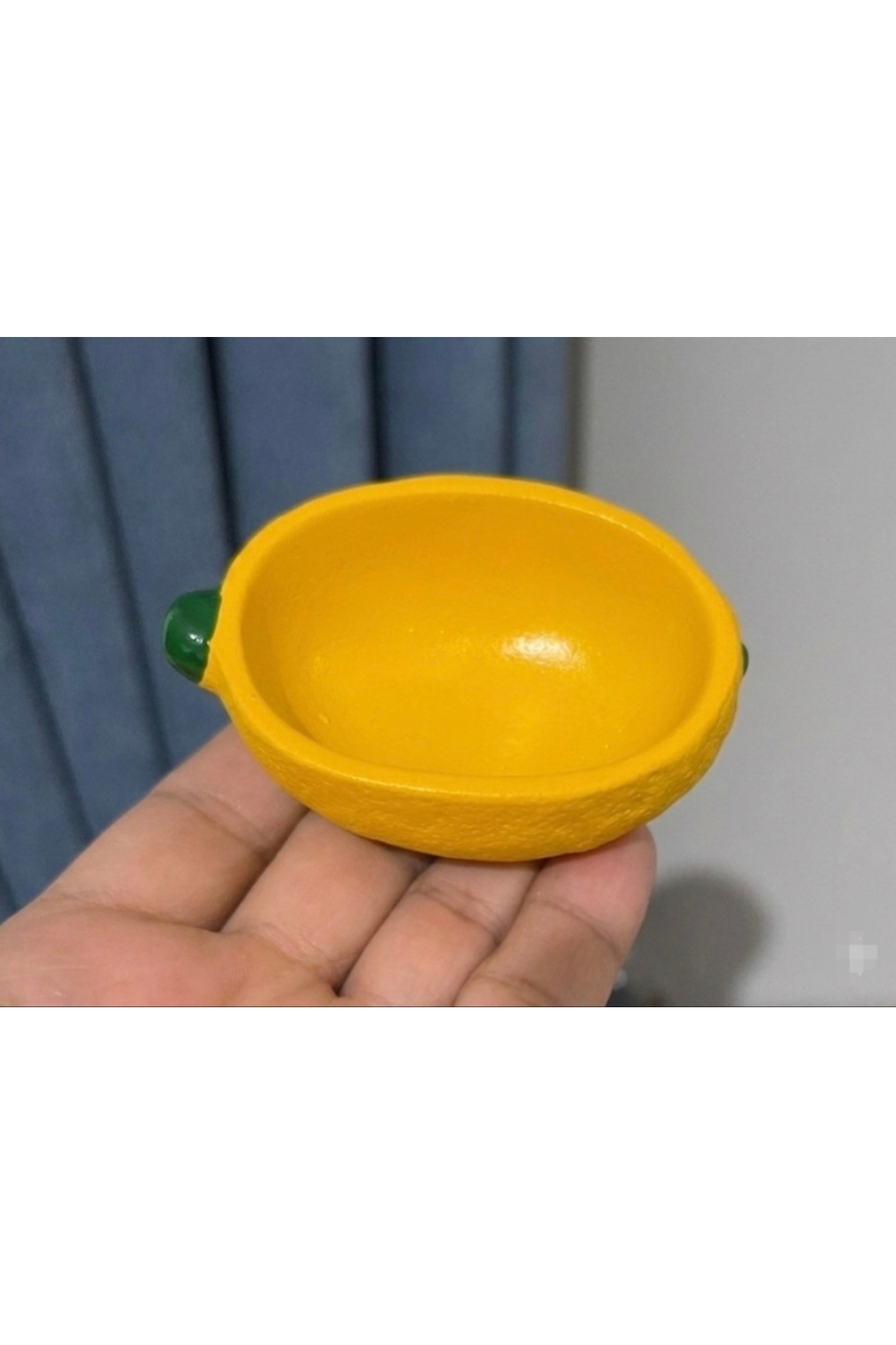 9cm Yarım Limon Saksı Mumluk Silikon Kalıp K-1599, Taş Tozu Polyester Çimento Alçı Kalıbı - Görsel 3