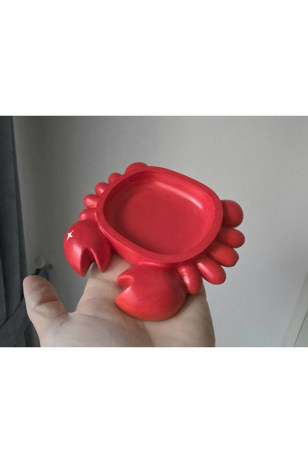 14cm Yengeç Mumluk Silikon Kalıp K-1626A, Taş Tozu Polyester Çimento Alçı Kalıbı - Görsel 6