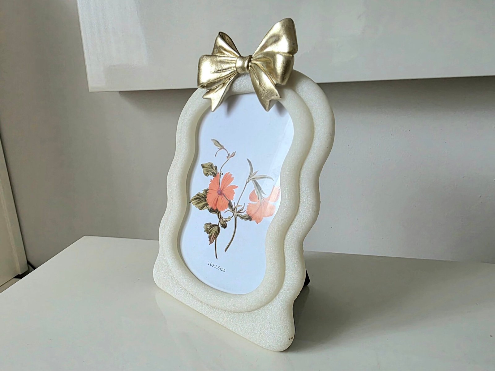 20,5cm Kavisli Kurdeleli Çerçeve Silikon Kalıp K-1633, Polyester Fimo Hamuru Taş Tozu Çimento Alçı Kalıbı - Görsel 4